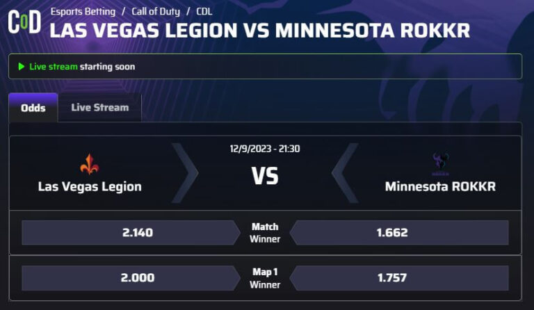 Las Vegas Legion vs Minnesota Rokkr