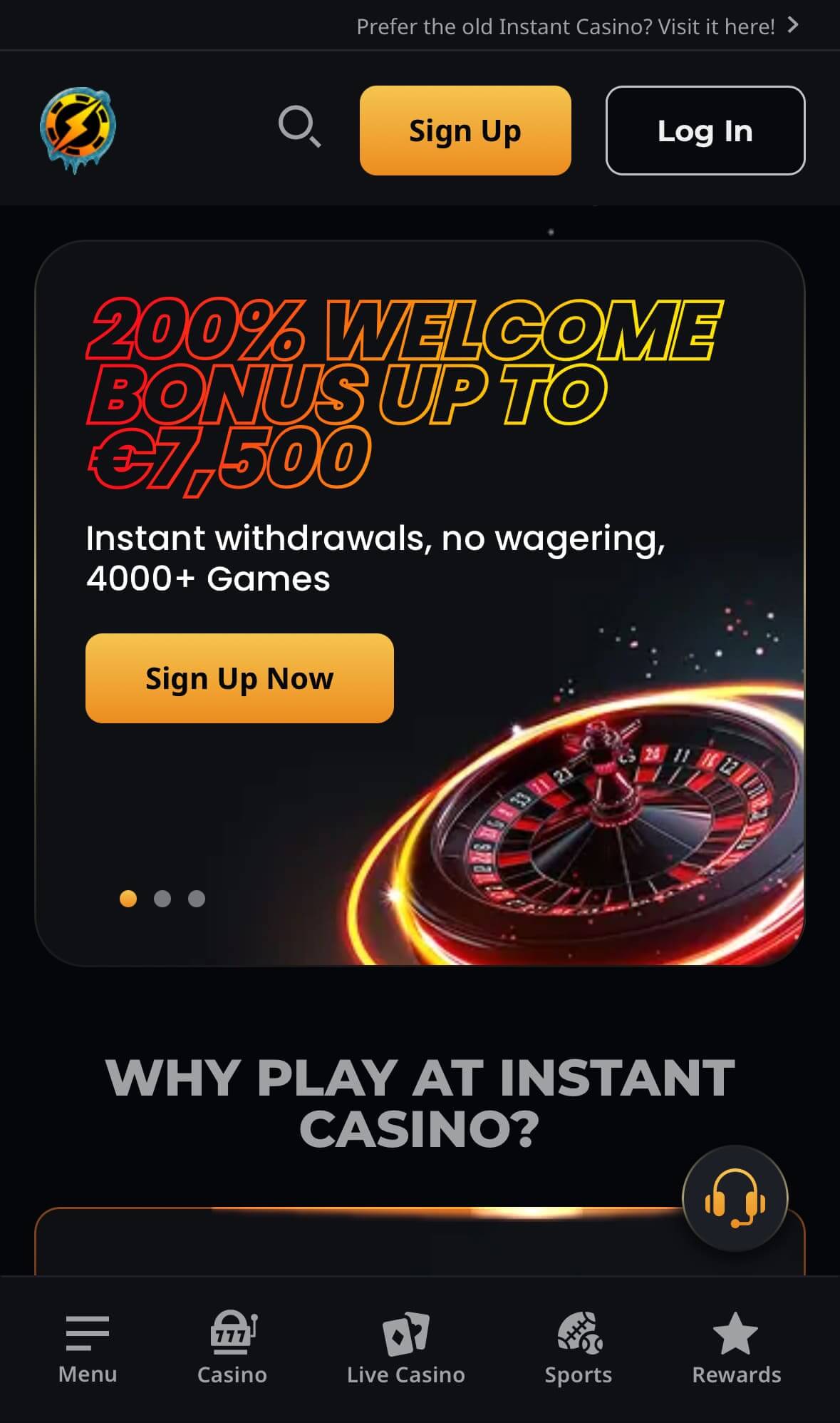 オンラカジノ サッカー賭け インスタントカジノ