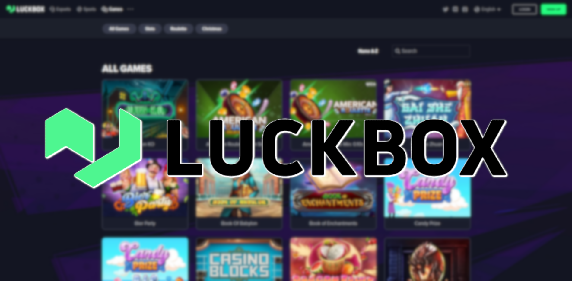 Luckbox Launches Online Casino on Their Esports Betting Platform