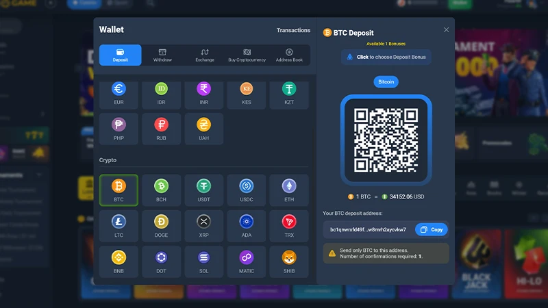 coins.game desposits