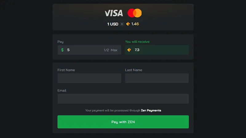 clash.gg gems to usd