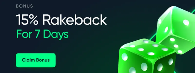 gamdon 15% rakeback for 7 days