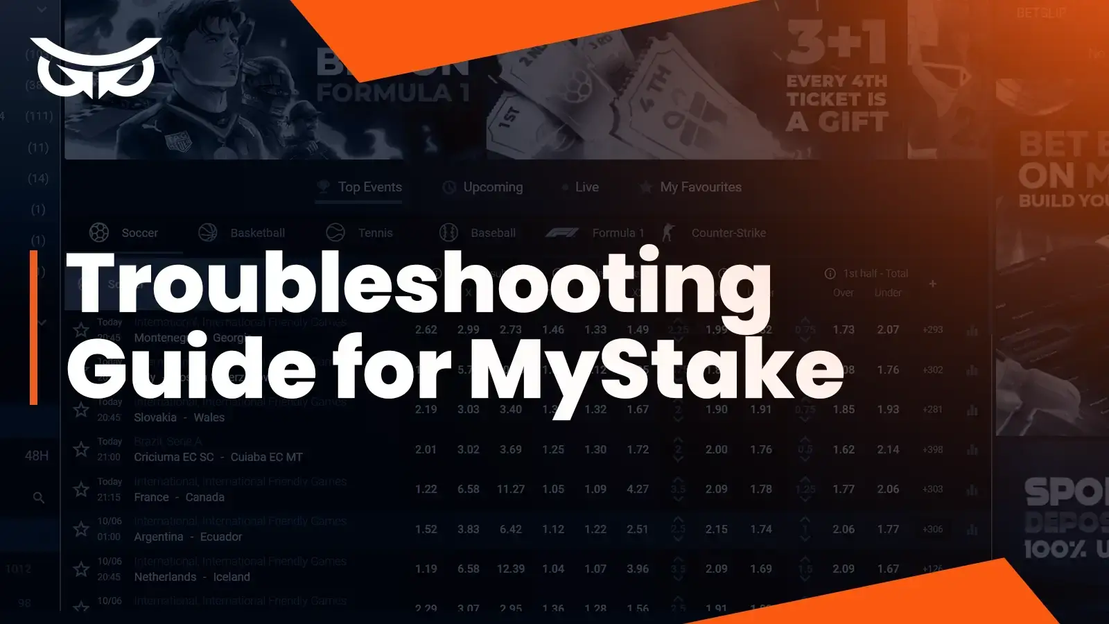 can't make a bet on MyStake - troubleshooting guide