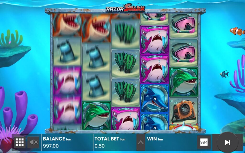 razor shark screenshot