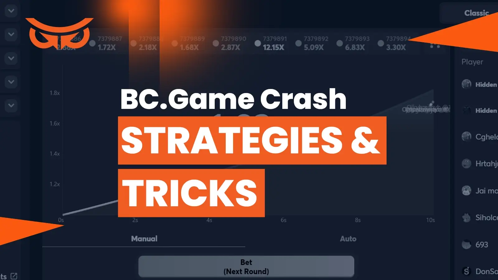 bc.game crash strategies & tricks