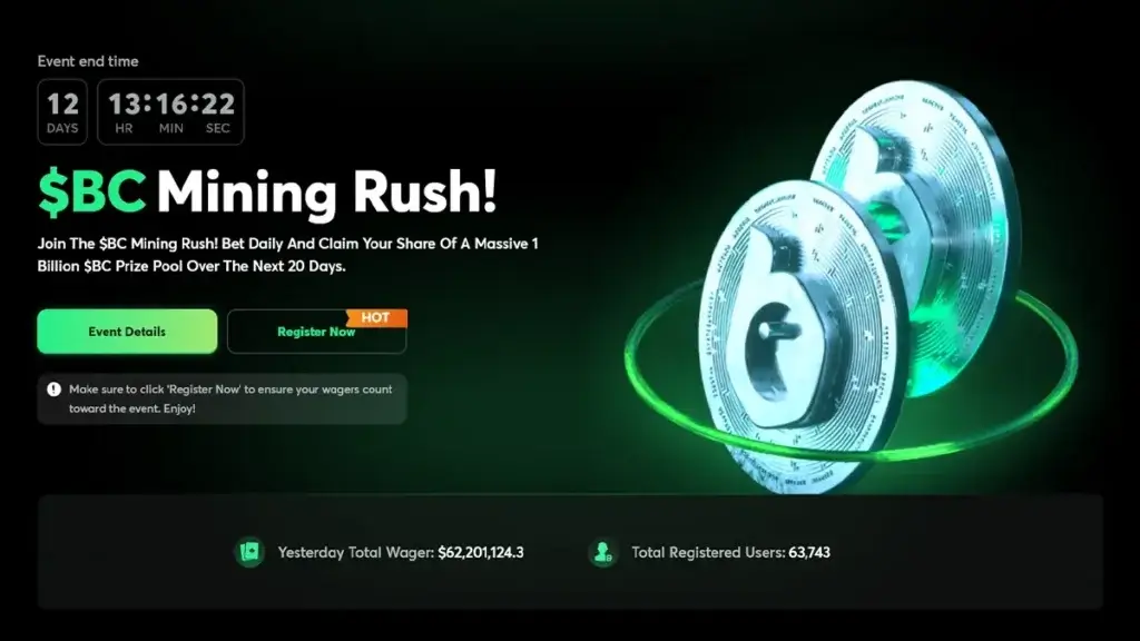 BC.Game Mining Rush promo explained