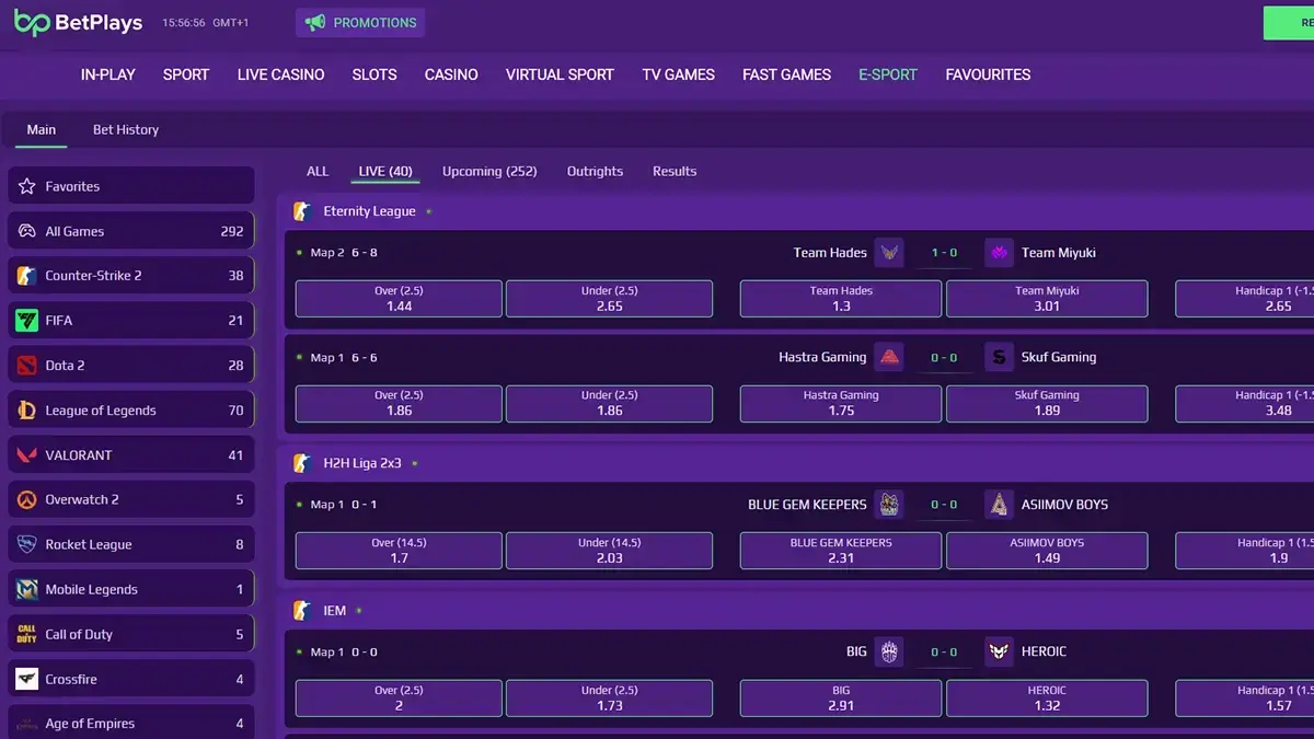 betplays esports betting
