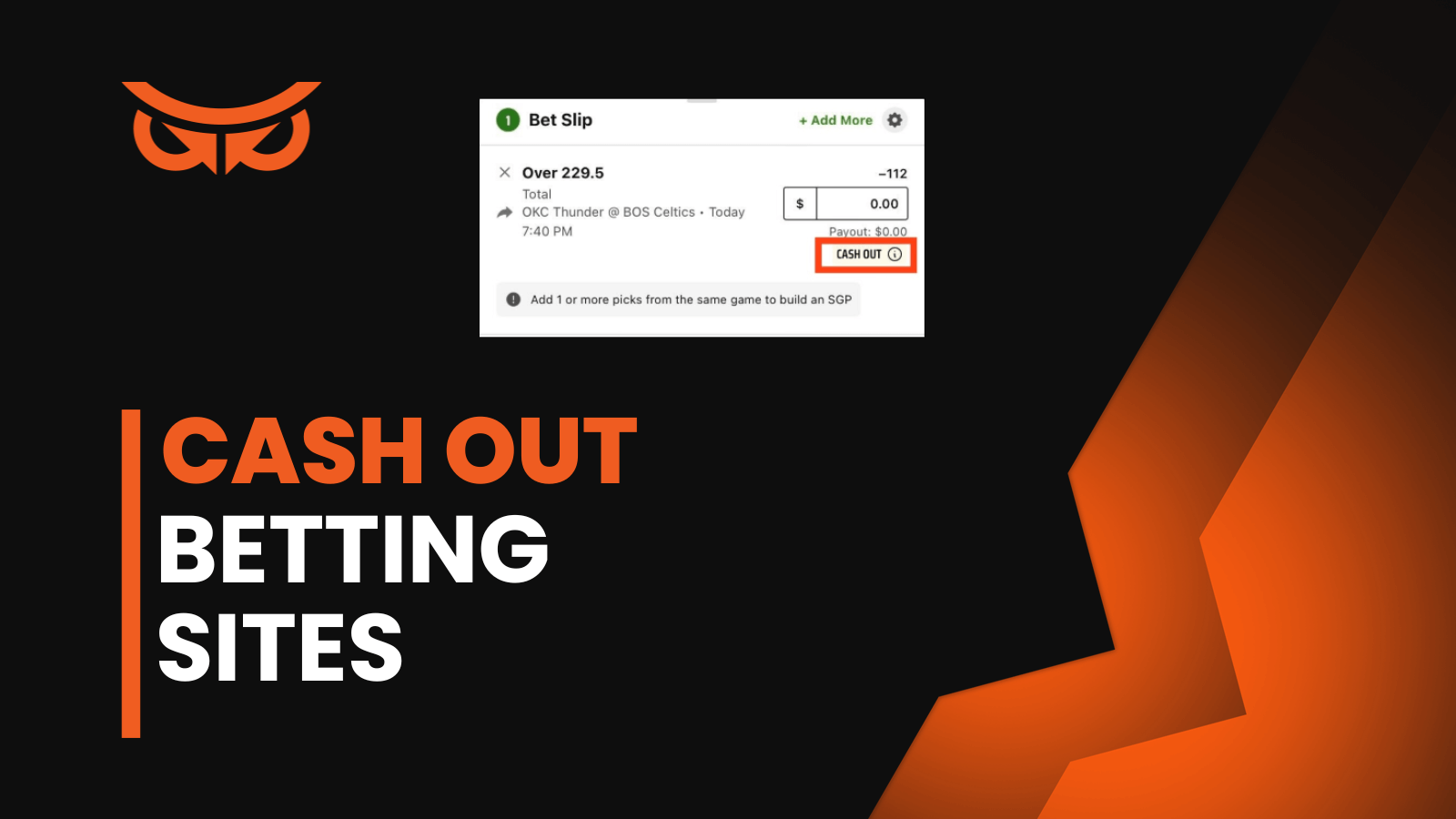 betting sites with cash out