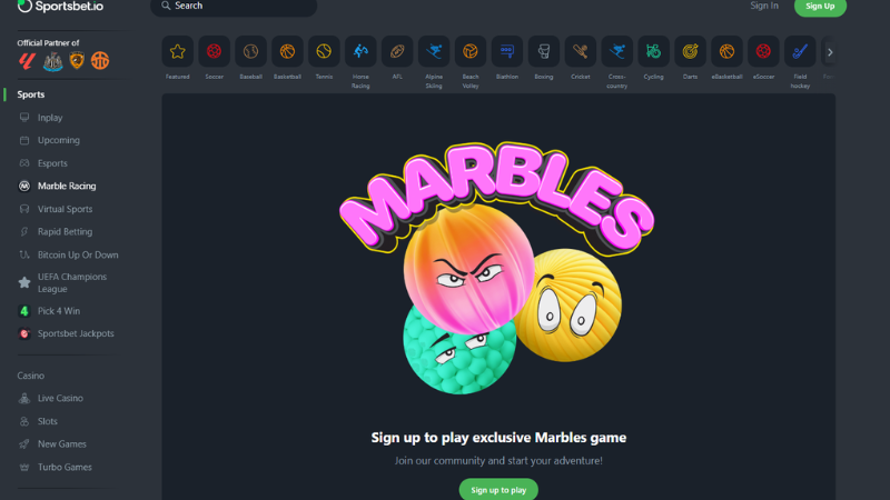 marble racing screenshot