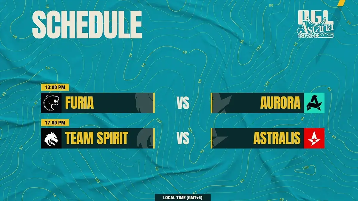 PGL Astana Grand Final Day Schedule