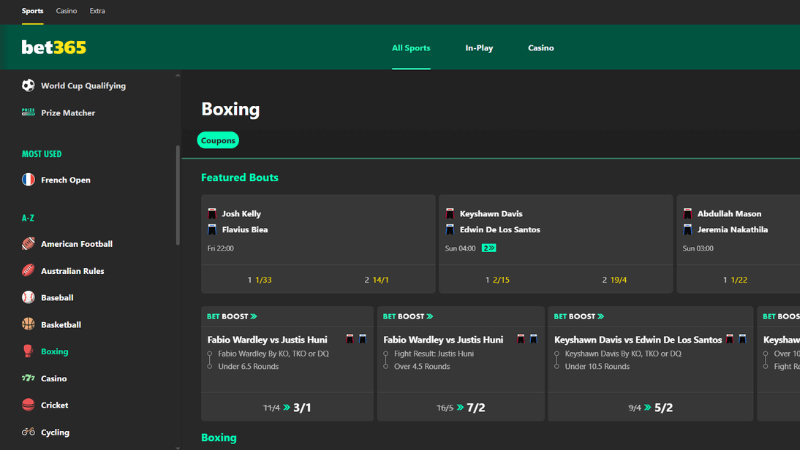 bet365 screenshot