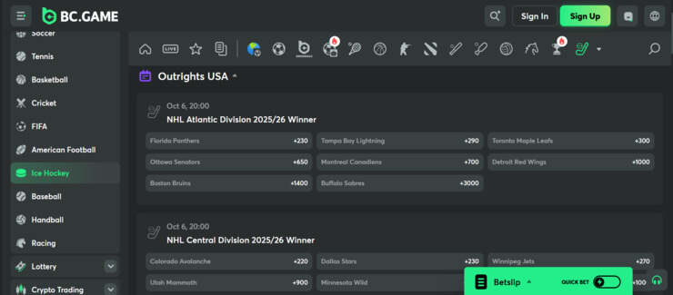 BC.Game - one of the most trusted offshore online sportsbooks