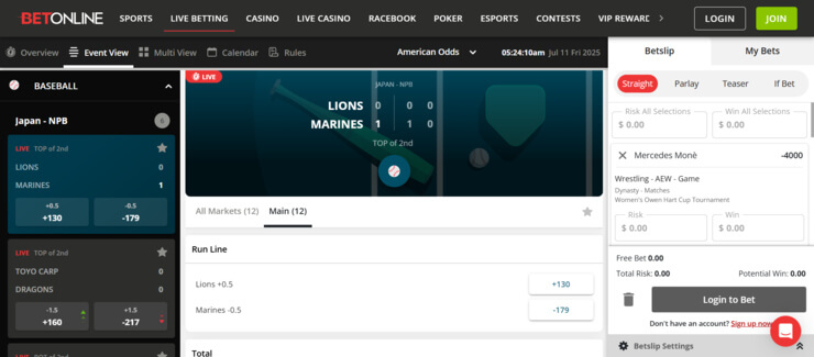 BetOnline - one of the most trusted sports betting sites for US bettors