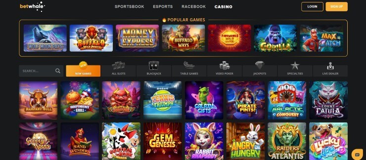 BetWhale - overall best new online casino