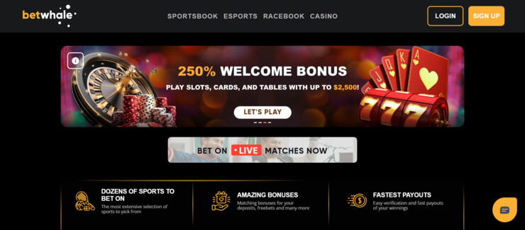 BetWhale - the best online gambling site in the US