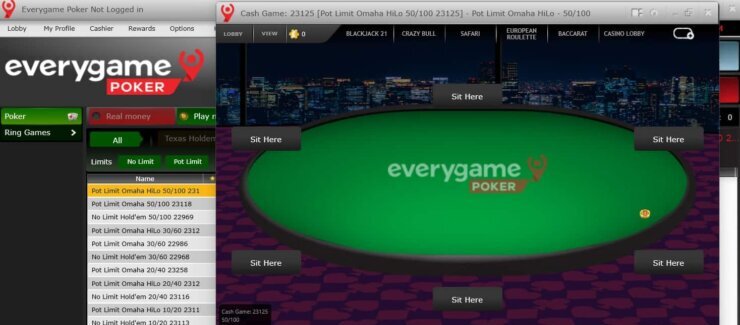 Everygame - one of the best online poker sites for real money