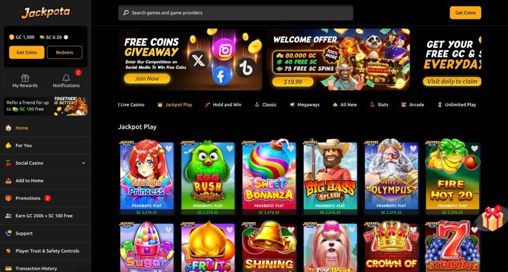 Jackpota Lobby
