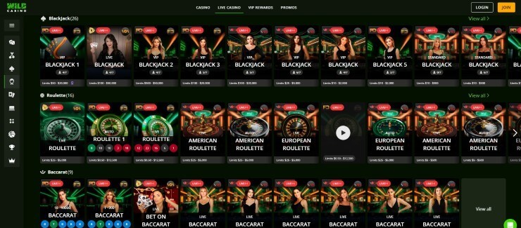 Wild Casino - Online Casino Sites