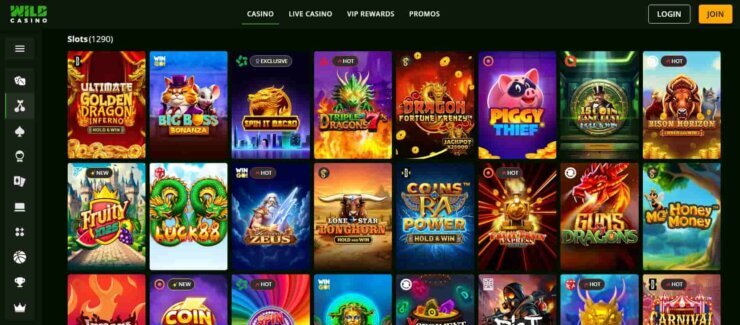 Wild Casino - one of the most trusted online gambling sites for real money
