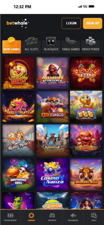BetWhale - Choose a Texas casino online