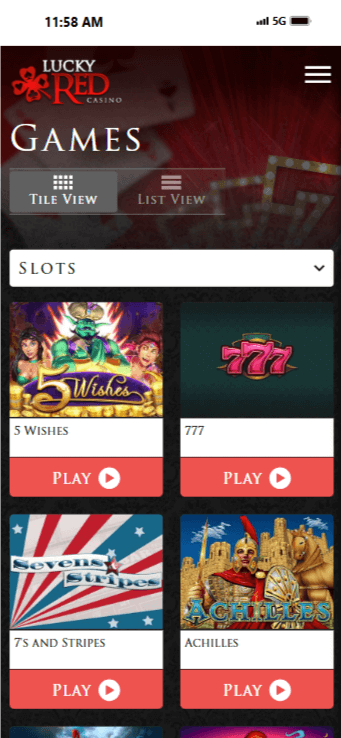 Lucky Red Texas Online Casinos