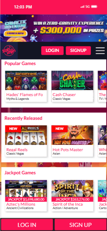 Slots of Vegas Texas Online Casinos