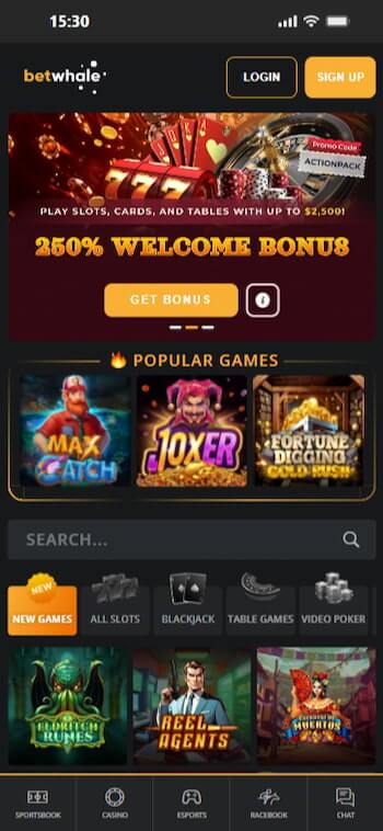 Choose BetWhale casino