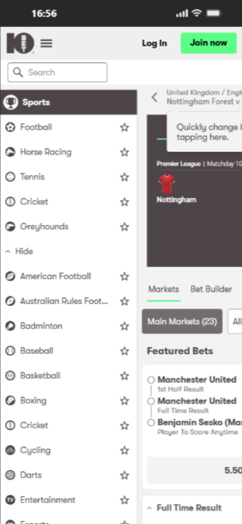 10bet UK football betting site with best odds