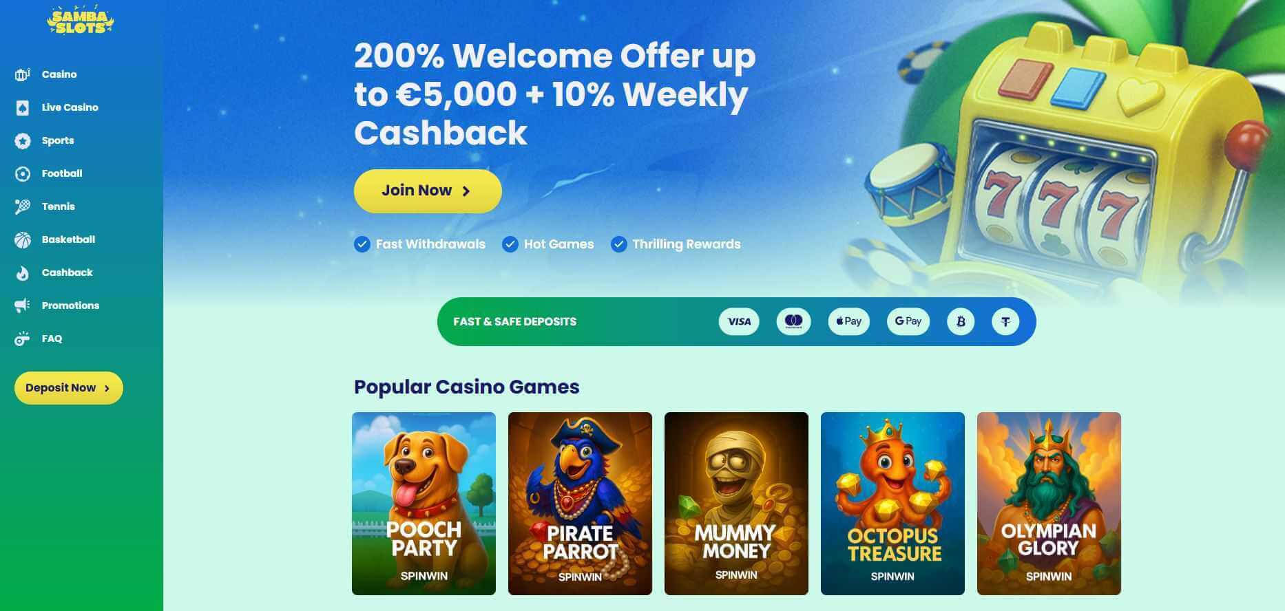 Samba Slots casino non AAMS