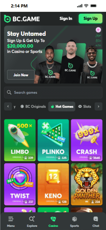 Enjoy high-value gaming at BC Game Crypto Casino