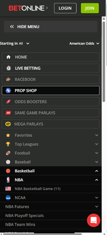 BetOnline has the best college basketball live streaming site