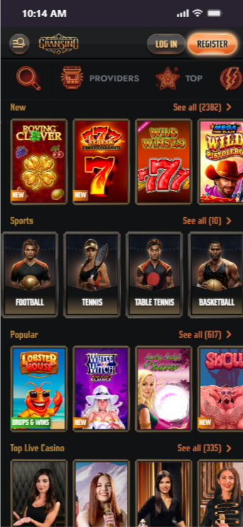 Claim three welcome offers at Gransino, the top payout online casino in NZ