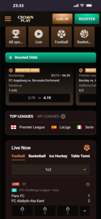 CrownPlay has the best live betting markets in Australia