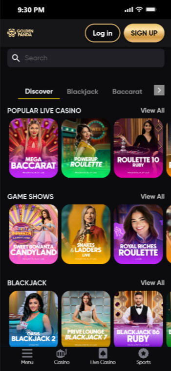 Golden Panda - one of the most trusted online casinos in South Africa