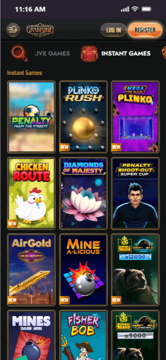 Play Instant Games at Gransino in New Zealand