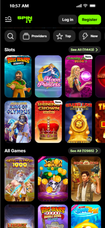Play high RTP pokies at Spinit, a top paying online casino in NZ