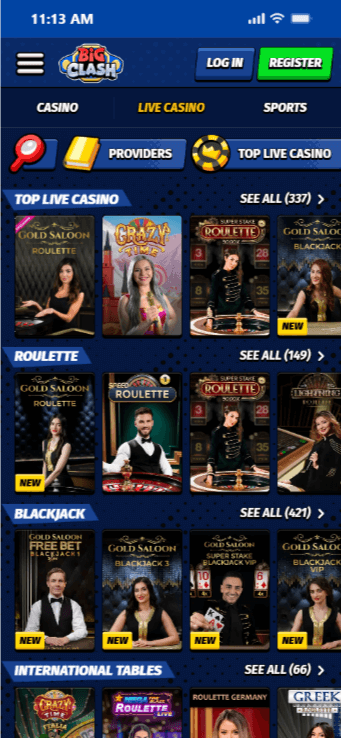 Big Clash Casino - overall best online casino in NZ