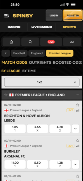 The best betting site in Australia at Spinsy