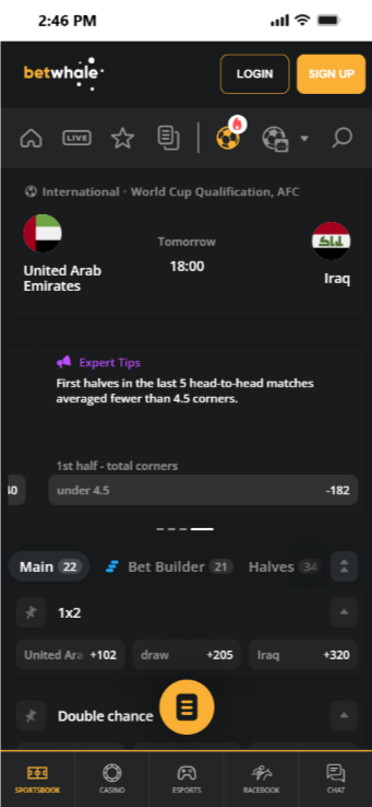 Wager at BetWhale, the best FIFA World Cup betting site