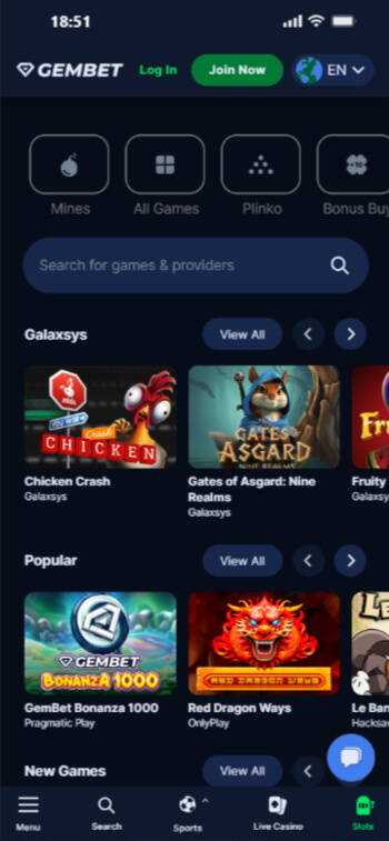 Gembet the best online casino in Singapore for slots play