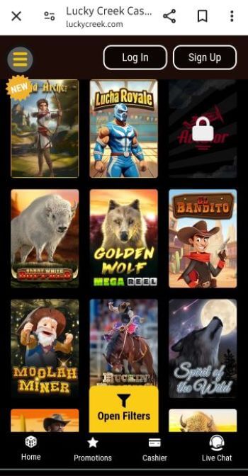 Lucky Creek Online Casino Apps