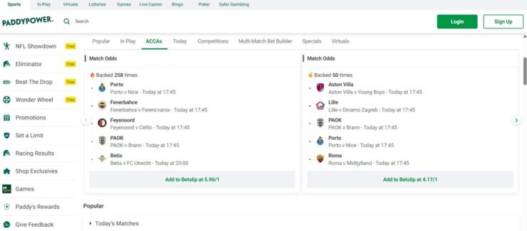 Non Gamstop boosted odds at Paddy Power