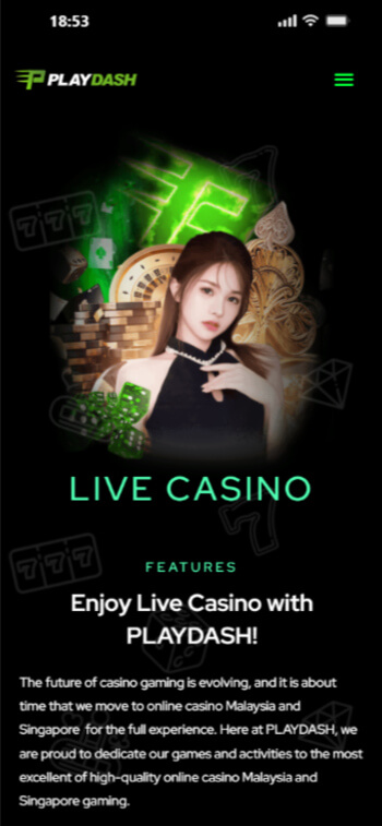 Playdash has the best range of baccarat and roulette tables for online casinos in Singapore