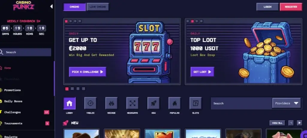 Casinopunkz strona main