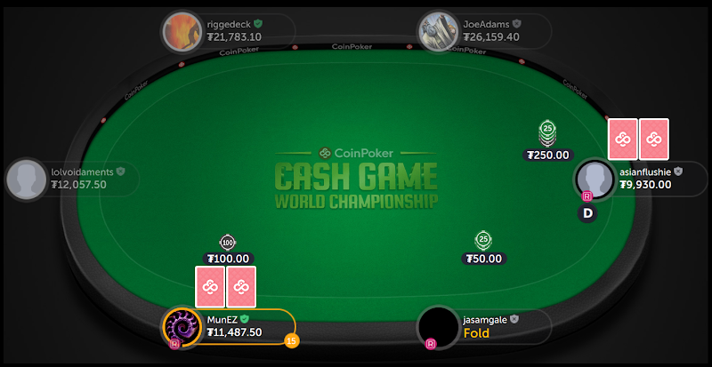Competition is heating up at the High Stakes Cash Game World Championship (CGWC)