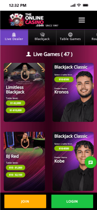 Play casino games at CashApp casinos like TheOnlineCasino