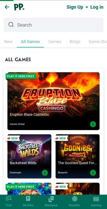 Play games at top UK Casinos like Paddy Power