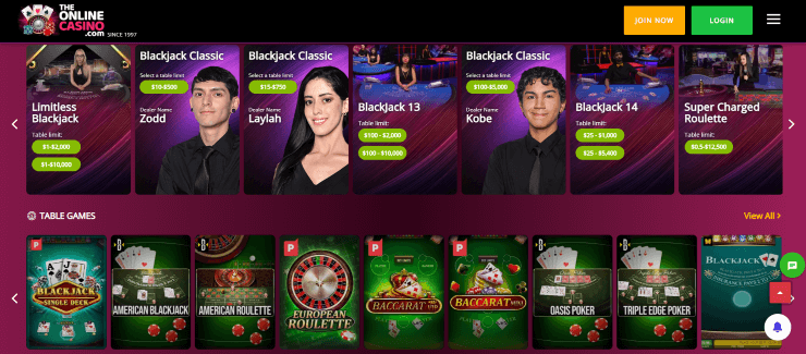 TheOnlineCasino play casino games