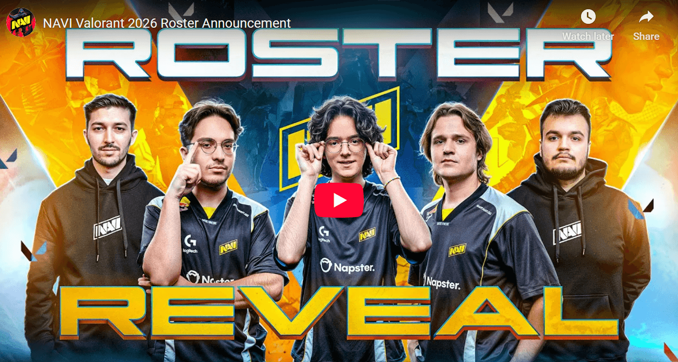NAVI Reloads VCT 2026 VALORANT Roster