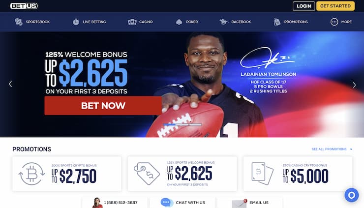 An overview of BetUS - one of the best PayPal betting sites in the USA